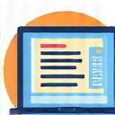 Digital Publishing and Online Portals Icon